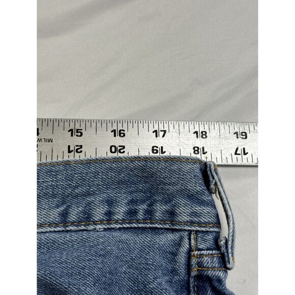 Levi's 505 Straight Fit Jeans Men's 36x32 Classic Blue Denim - Picture 8 of 10